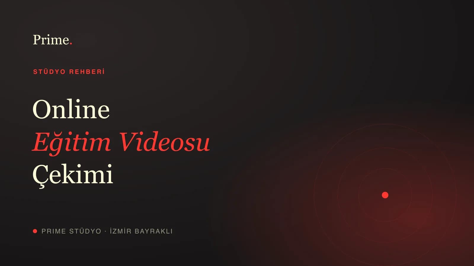 Online eğitim videosu kaydı için kurulmuş stüdyo düzeni
