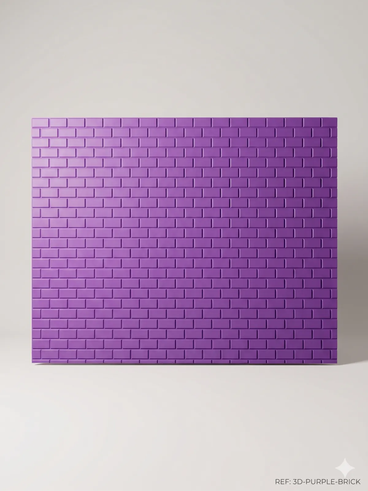 Mor renkli modern tuğla panel